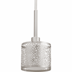 Progress Mingle Collection 1-LT Mini-Pendant - Brushed Nickel - P5038-09