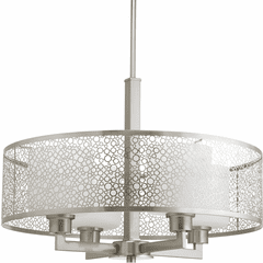Progress Mingle Collection 4-LT Pendant - Brushed Nickel - P5156-09