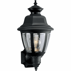 Progress Non-Metallic Incandescent 1-LT Outdoor Wall Lantern - Black - P5737-31 Progress Non-Metallic Incandescent 1-LT Outdoor Wall Lantern - Black - P5737-31