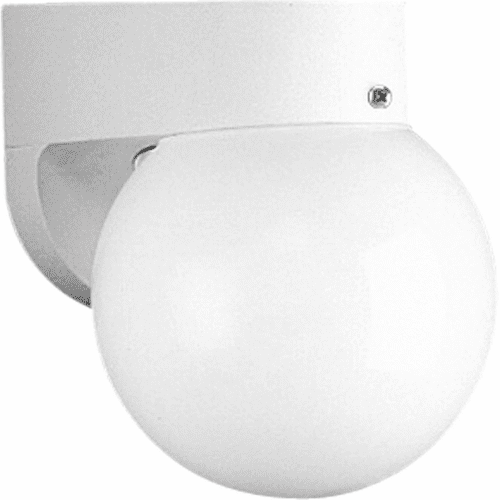 Progress Non-Metallic Incandescent 1-LT Outdoor Wall Lantern - White - P5813-30