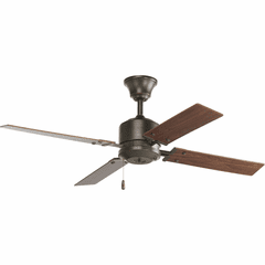 Progress North Park 52" Four-Blade Ceiling Fan - Antique Bronze - P2531-20