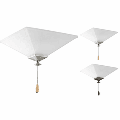 Progress North Park AirPro Universal 2-LT Ceiling Fan Light - P2654-01WB