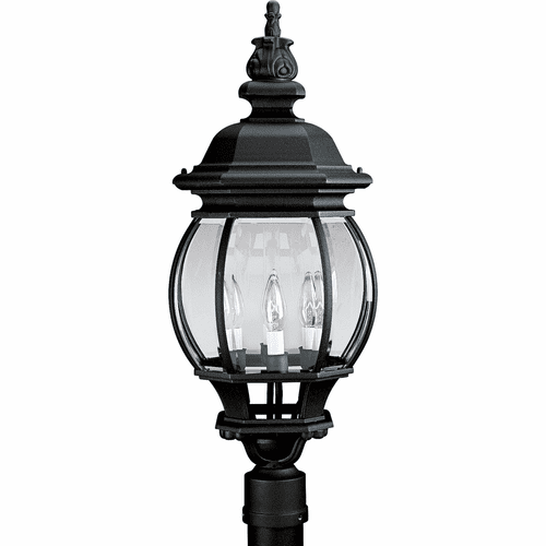 Progress Onion Lantern 4-LT Outdoor Post Lantern - Textured Black - P5401-31