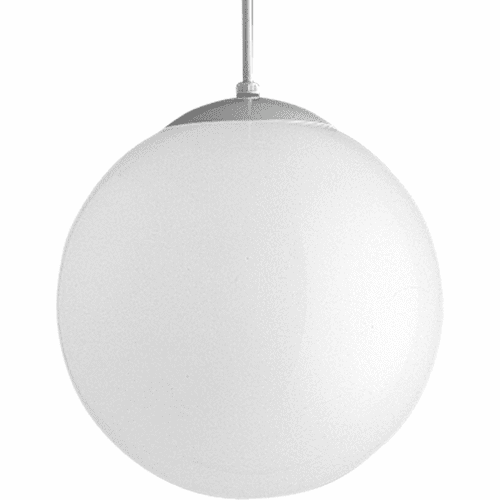 Progress Opal Globes 1-LT Pendant - White - P4403-29