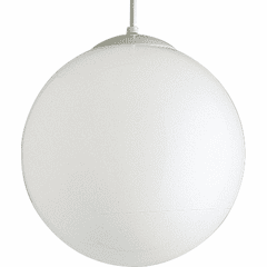 Progress Opal Globes 1-LT Pendant - White - P4406-29