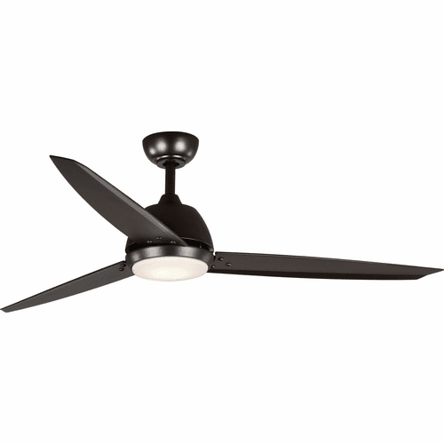 Progress Oriole 60" Three-Blade Ceiling Fan w/LED Light - Bronze - P2592-12930K