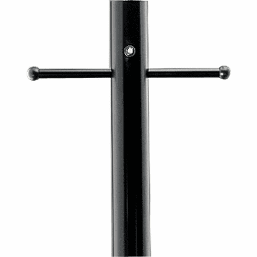 Progress Outdoor 7' Aluminum Post w/Ladder Rest and Photocell - Black - P5391-31PC
