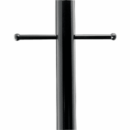 Progress Outdoor 7' Aluminum Post with Ladder Rest - Black - P5391-31