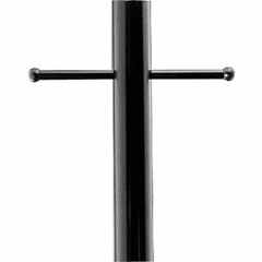 Progress Outdoor 7' Aluminum Post with Ladder Rest - Black - P5391-31
