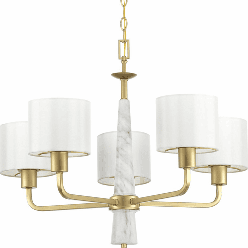 Progress Palacio Collection 5-LT Chandelier - Vintage Gold - P400098-078