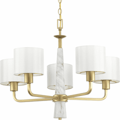Progress Palacio Collection 5-LT Chandelier - Vintage Gold - P400098-078 Progress Palacio Collection 5-LT Chandelier - Vintage Gold - P400098-078