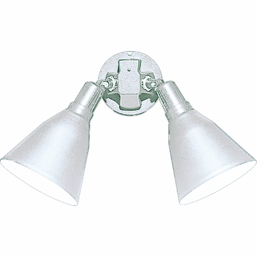 Progress Par Lampholder 2-LT Outdoor Adjustable Flood Light - White - P5203-30