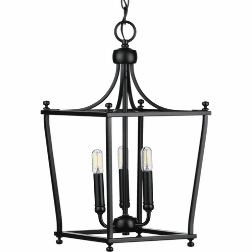 Progress Parkhurst 3-Light 60W Foyer Light - Black - P500213-031