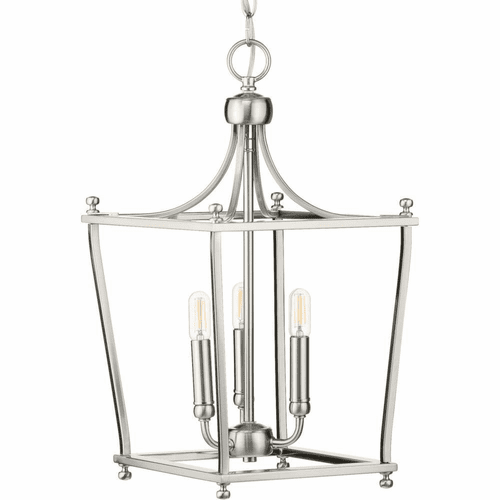 Progress Parkhurst 3-Light 60W Foyer Light - Brushed Nickel - P500213-009