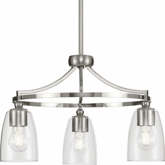 Progress Parkhurst 3-LT Chandelier - Brushed Nickel - P400295-009