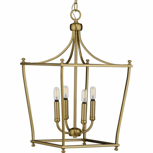 Progress Parkhurst 4-Light 60W Foyer Light - Brushed Bronze - P500214-109