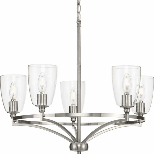 Progress Parkhurst 5-LT Chandelier - Brushed Nickel - P400296-009