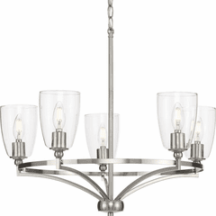 Progress Parkhurst 5-LT Chandelier - Brushed Nickel - P400296-009