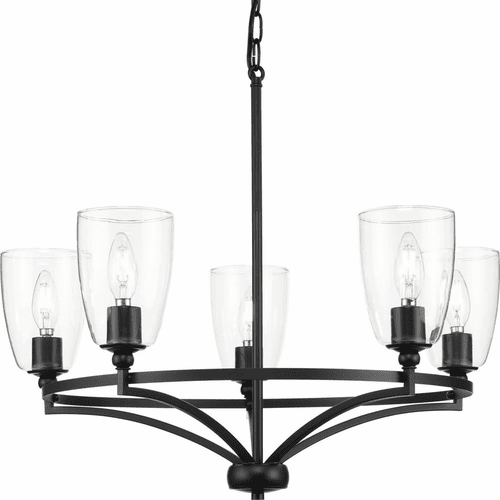 Progress Parkhurst 5-LT Chandelier - Matte Black - P400296-31M