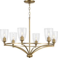Progress Parkhurst 6-LT Chandelier - Brushed Bronze - P400297-109 Progress Parkhurst 6-LT Chandelier - Brushed Bronze - P400297-109