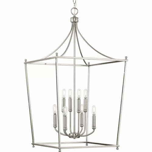 Progress Parkhurst 8-LT Entry & Foyer Light - Brushed Nickel - P500371-009