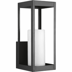 Progress Patewood 1-LT Outdoor Large Wall Lantern - Black - P560041-031
