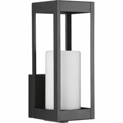 Progress Patewood 1-LT Outdoor Small Wall Lantern - Black - P560039-031