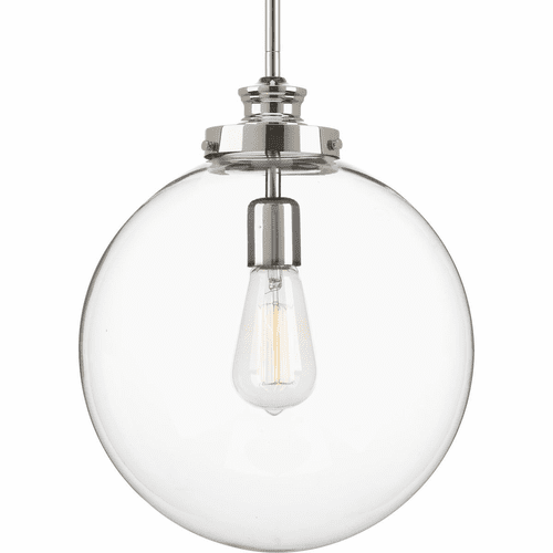 Progress Penn Collection 1-LT Large Pendant - Polished Nickel - P5328-104