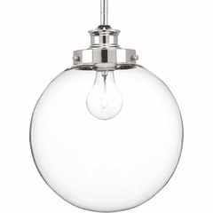 Progress Penn Collection 1-LT Medium Pendant - Polished Nickel - P5070-104