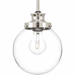 Progress Penn Collection 1-LT Min-Pendant - Polished Nickel - P5067-104