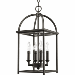 Progress Piedmont Collection 4-LT Foyer Lantern - Antique Bronze - P3884-20