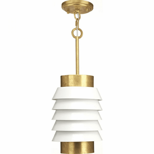 Progress Point Dume 1-Light 100W Pendant - Brushed Brass - P500194-160