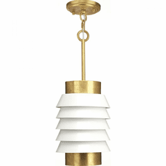 Progress Point Dume 1-Light 100W Pendant - Brushed Brass - P500194-160