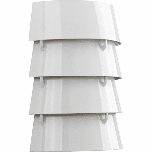 Progress Point Dume 2-Light 60W Sconce - White - P710064-030