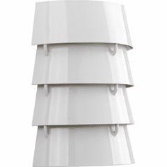 Progress Point Dume 2-Light 60W Sconce - White - P710064-030