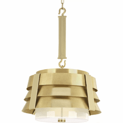 Progress Point Dume 3-Light 100W Pendant - Brushed Brass - P500198-160