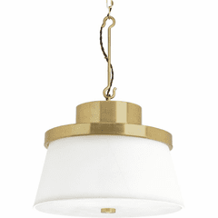 Progress Point Dume 3-Light 100W Pendant - Brushed Brass - P500203-160