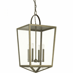 Progress Point Dume 4-Light 60W Foyer Light - Aged Brass - P500196-161
