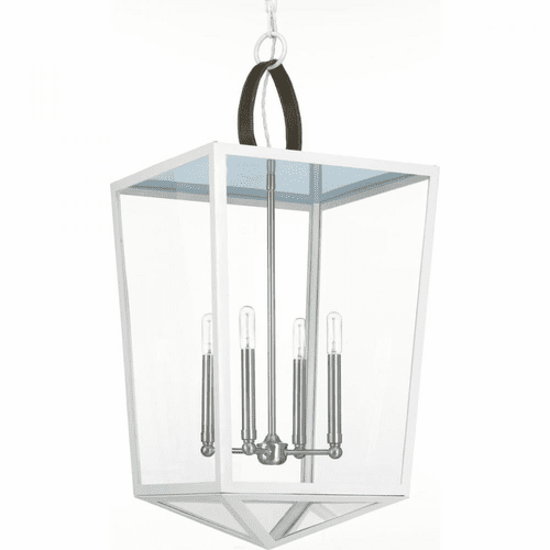 Progress Point Dume 4-Light 60W Foyer Light - White - P500196-030