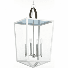 Progress Point Dume 4-Light 60W Foyer Light - White - P500196-030