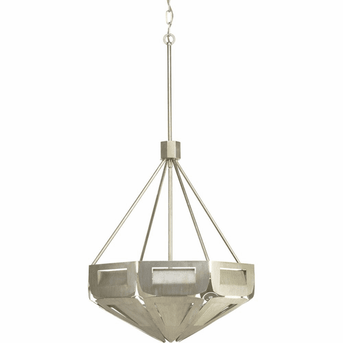 Progress Point Dume 4-Light 60W Pendant - Silver Ridge - P500197-134