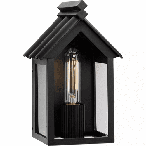 Progress Point Dume-Dunemere 1-LT Outdoor Wall Light - Matte Black - P560302-31M