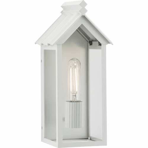 Progress Point Dume-Dunemere 1-LT Outdoor Wall Light - Shelter White - P560303-192