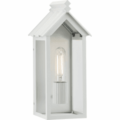 Progress Point Dume-Dunemere 1-LT Outdoor Wall Light - Shelter White - P560303-192