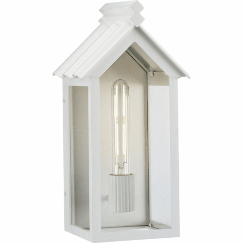 Progress Point Dume-Dunemere 1-LT Outdoor Wall Light - Shelter White - P560304-192