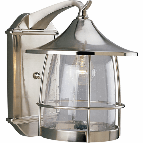Progress Prairie 1-LT Outdoor Large Wall Lantern - Brushed Nickel - P5764-09