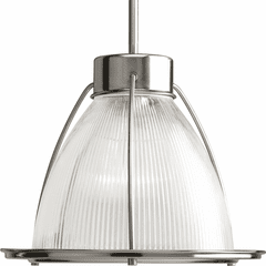 Progress Prismatic Glass 1-LT 12-3/4" Pendant - Brushed Nickel - P5182-09