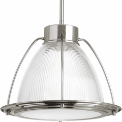 Progress Prismatic Glass 1-LT LED Pendant - Brushed Nickel - P5143-0930K9 Progress Prismatic Glass 1-LT LED Pendant - Brushed Nickel - P5143-0930K9