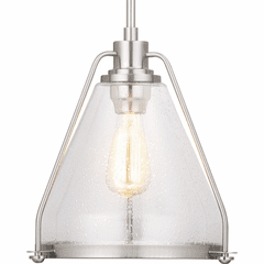 Progress Range Collection 1-LT Pendant - Brushed Nickel - P500135-009