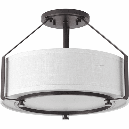 Progress Ratio Collection 3-LT 16" Semi-Flush Mount - Antique Bronze - P3604-20